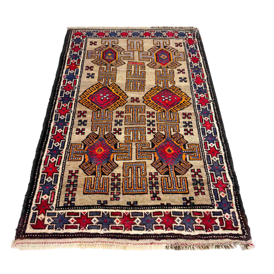 Tribal Baluchi Rug 2' 7" x 4' 7" - No. AL16977