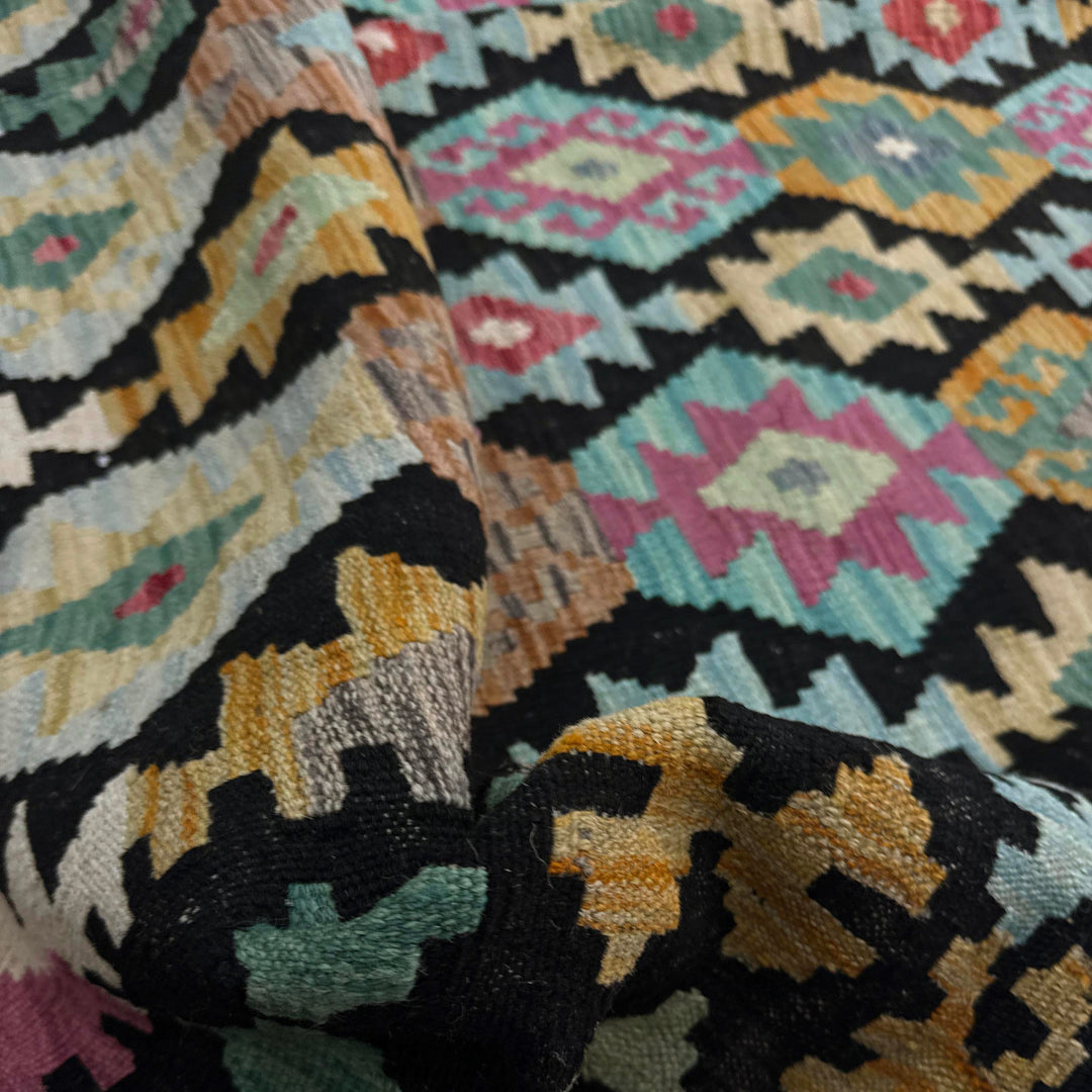 Handmade Turkish Design Wool Kilim 6' 8" x 10' 0" - No. AL103922