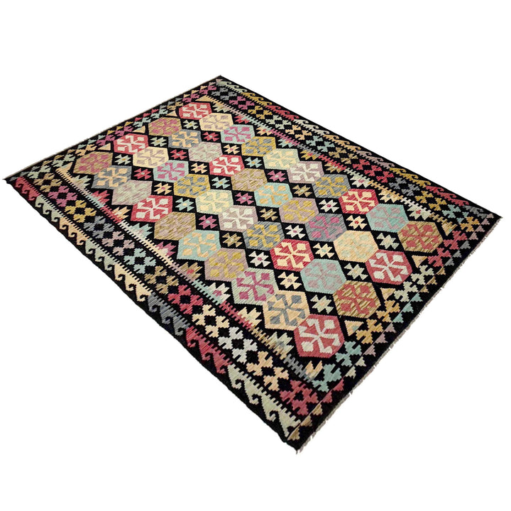 Medium Size Chobi Kilim 6' 4" x 9' 9" - No. AL999412
