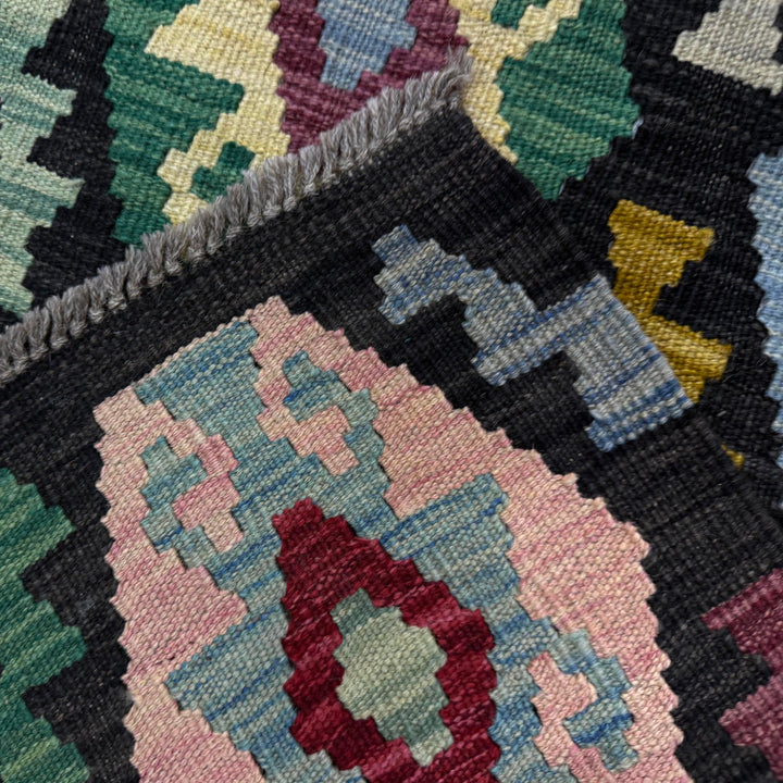 Handmade Afghan Vegetable Kilim 6' 8" x 9' 8" - No. AL540773