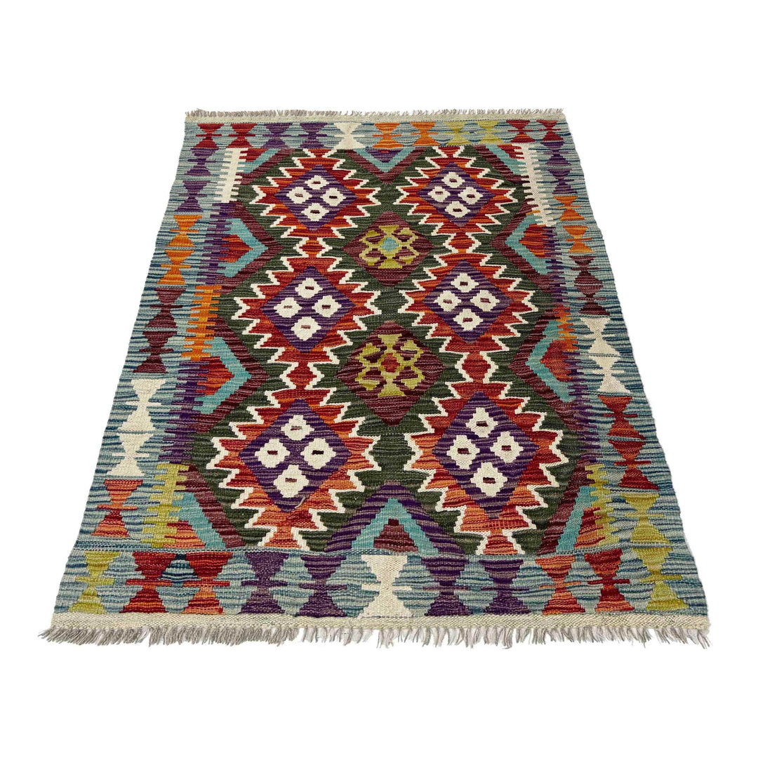Hand Knotted Flatweave Kilim 2' 11" x 4' 2" - No. AL963912