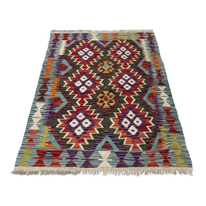 Hand Knotted Flatweave Kilim 2' 11" x 4' 2" - No. AL963912