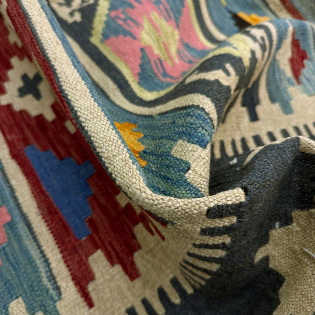 Handmade Afghan Vegetable Kilim 4' 10" x 6' 4" - No. AL873429