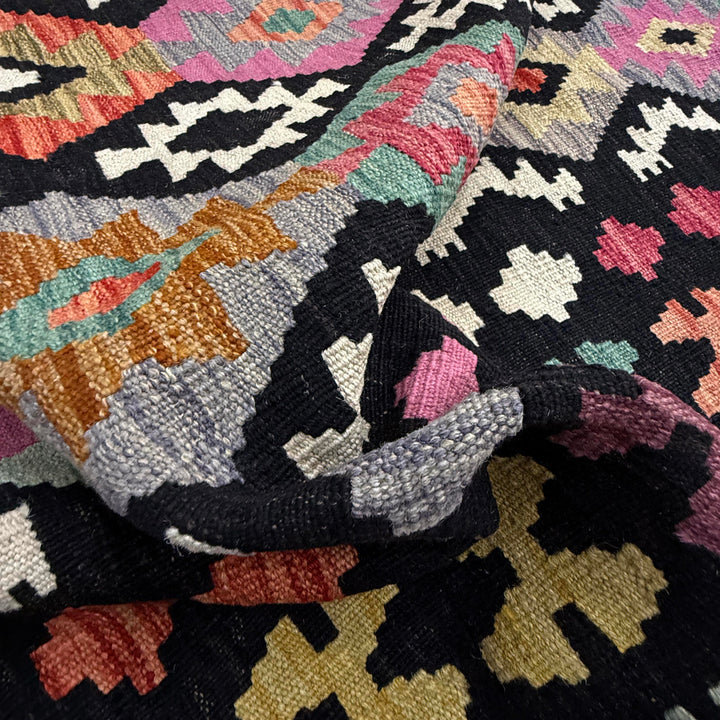 Handmade Afghan Vegetable Kilim 6' 7" x 9' 8" - No. AL935937