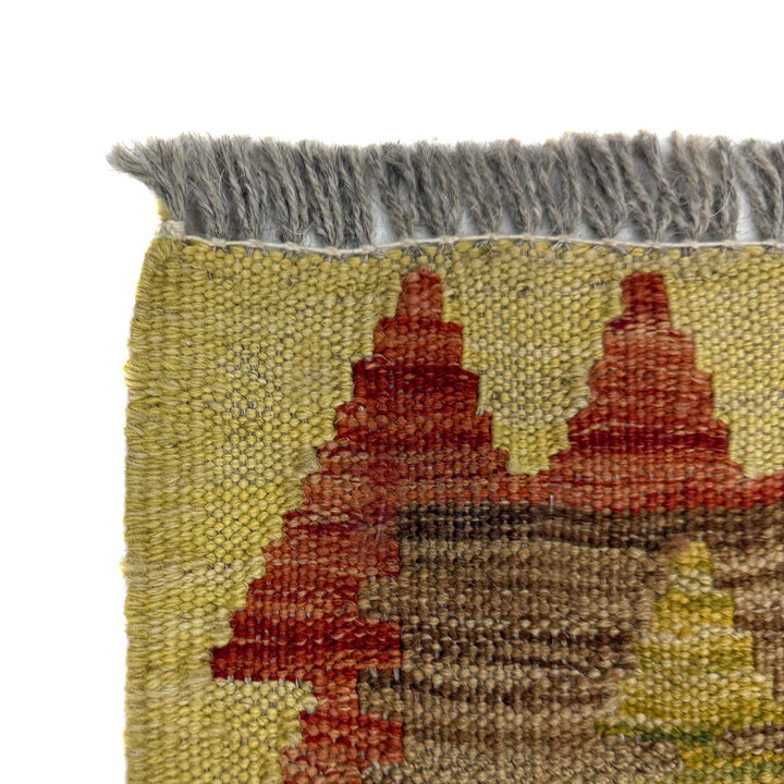 Handmade Vegetable Kilim 3' 3" x 3' 10" - No. AL820011