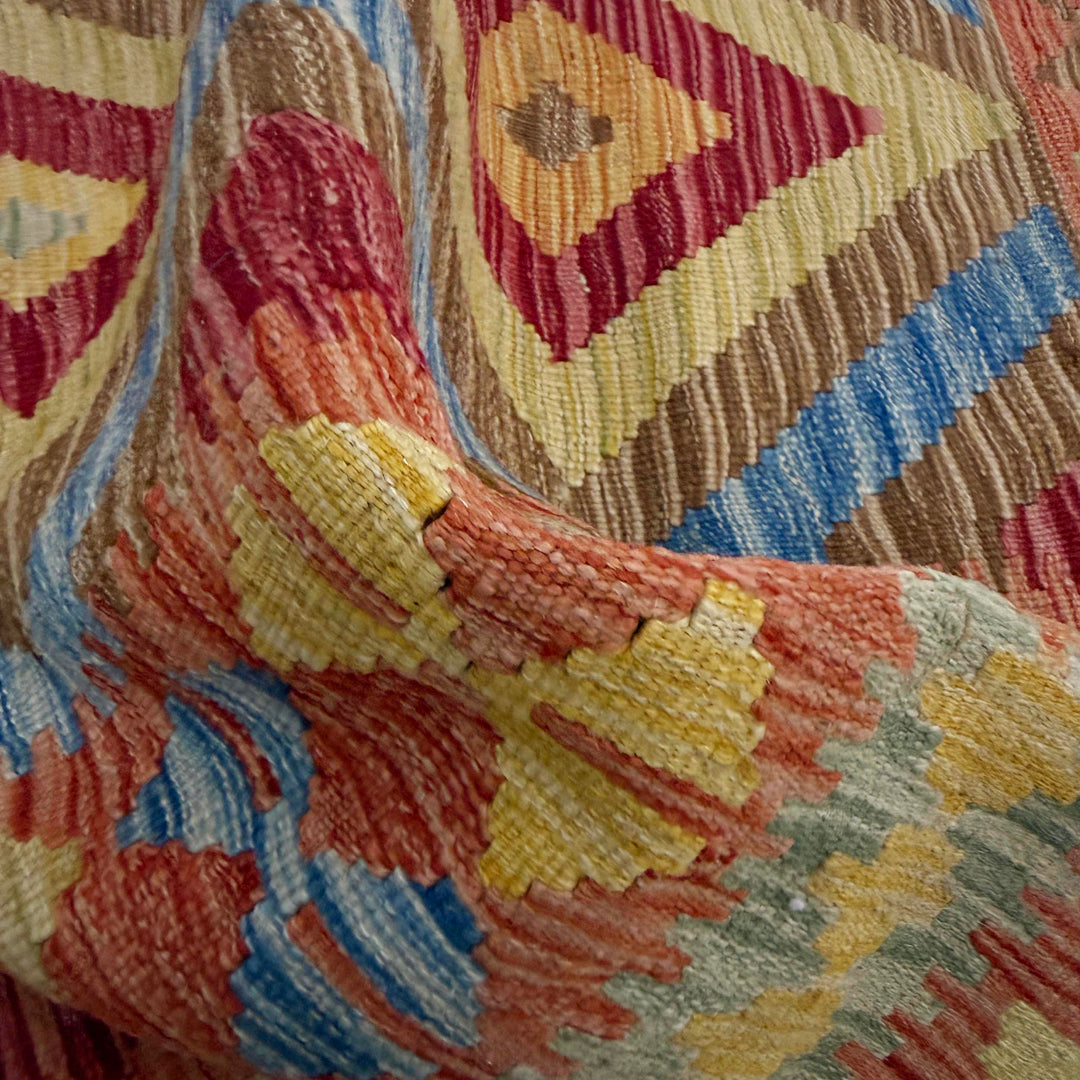 Handmade Vegetable Kelim 3' 5" x 4' 1" - No. AL938863