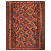 Flatweave Red Kilim 6' 7" x 8' 4" - No. AL33264
