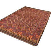 Flatweave Red Kilim 6' 7" x 8' 8" - No. AL38223