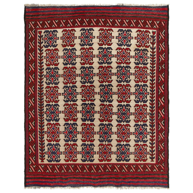 Handmade Flatweave Kilim 4' 9" x 6' 1" - No. AL16995