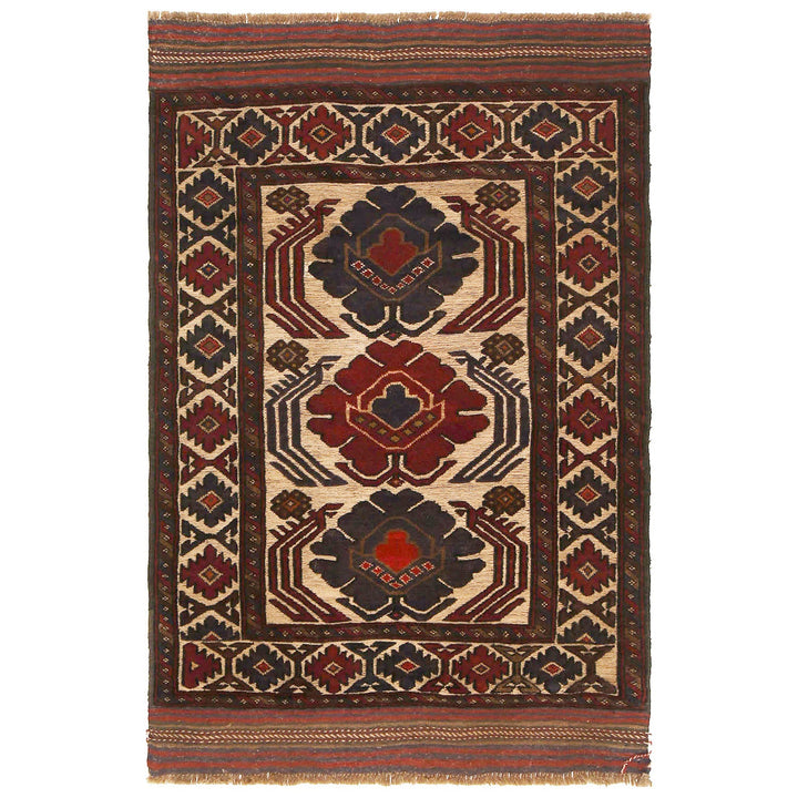 Handmade Barjista Kilim Rug 4' 2" x 6' 1" - No. AL11296