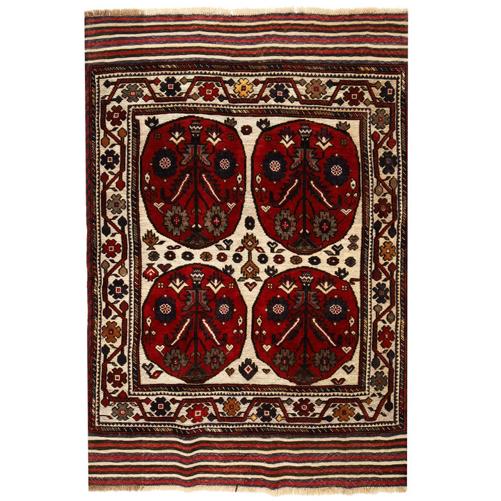 Handmade Barjista Kilim Rug 4' 3" x 6' 1" - No. AL35101
