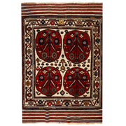 Handmade Barjista Kilim Rug 4' 3" x 6' 1" - No. AL35101