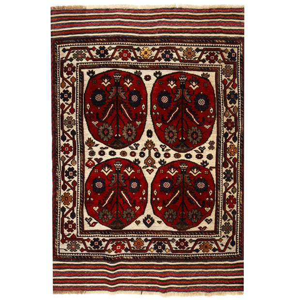 Handmade Barjista Kilim Rug 4' 3" x 6' 1" - No. AL35101