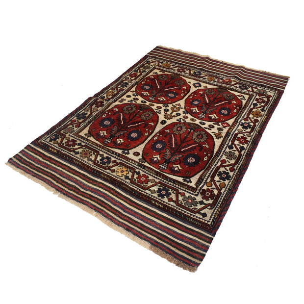 Handmade Barjista Kilim Rug 4' 3" x 6' 1" - No. AL35101