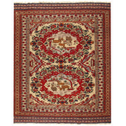 Handmade Afghan Kilim 5' 2" x 6' 4" - No. AL80574