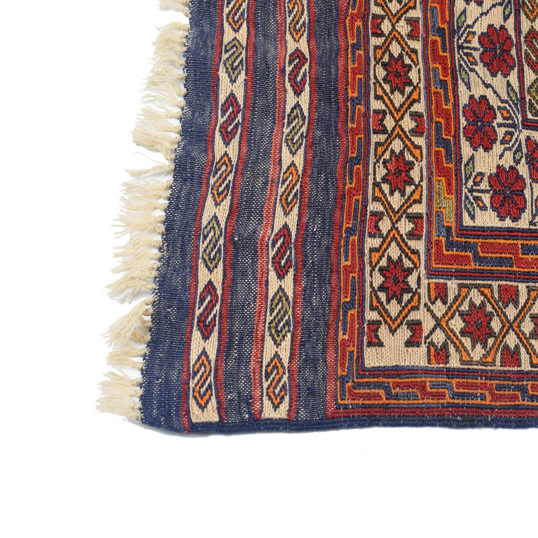 Handmade Afghan Kilim 5' 2" x 6' 4" - No. AL80574