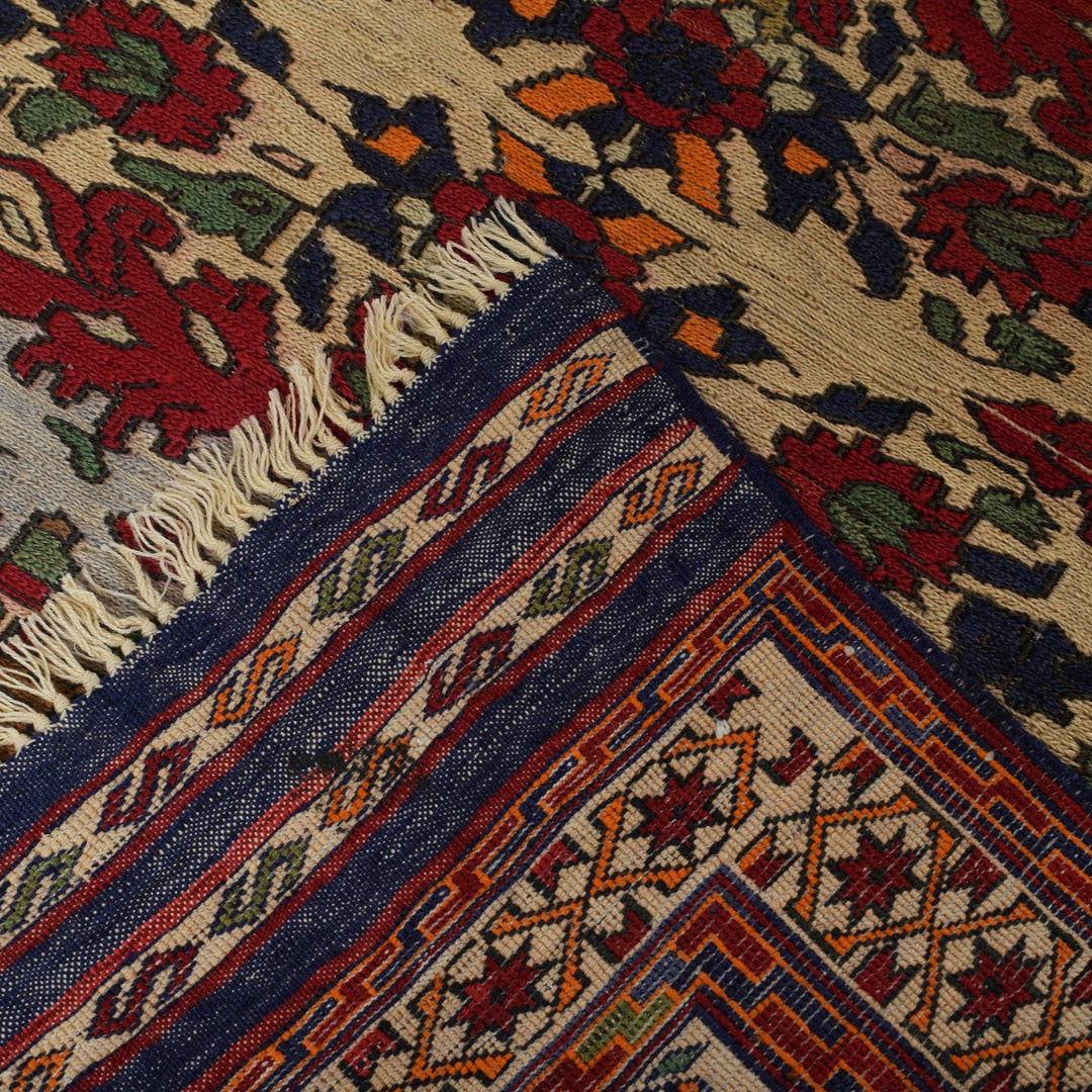 Handmade Afghan Kilim 5' 2" x 6' 4" - No. AL80574