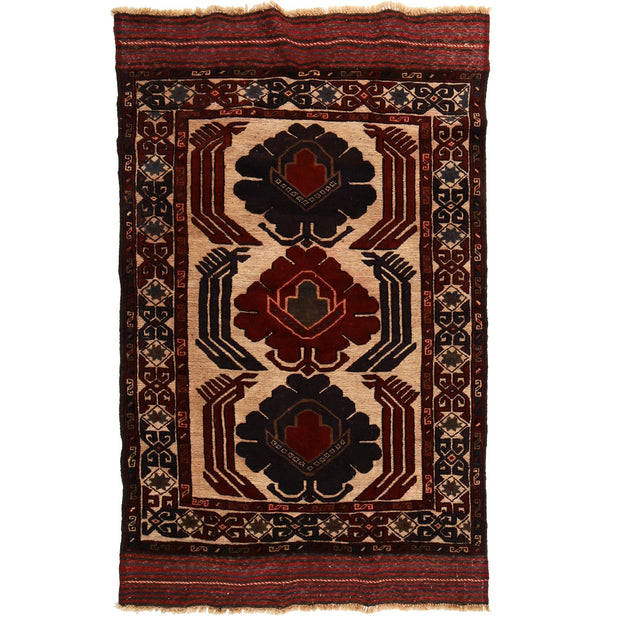 Handmade Barjista Kilim Rug 3' 10" x 6' 2" - No. AL15015