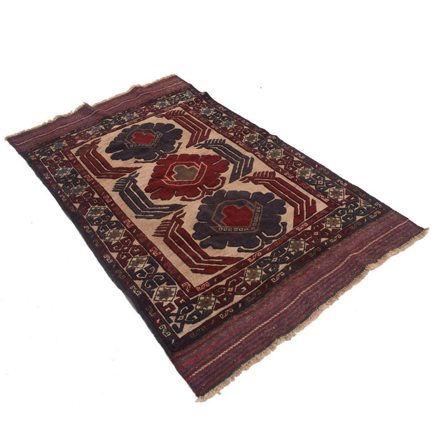 Handmade Barjista Kilim Rug 3' 10" x 6' 2" - No. AL15015