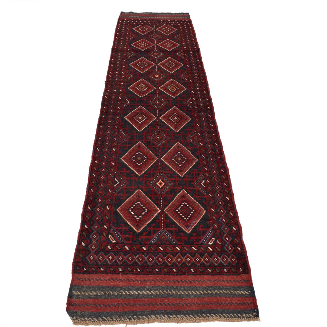 Traditional Mashwani Runner Carpet 2' 4" x 10' 9" - No. AL69028