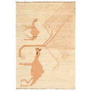 Hand Made Animal Pictorial Area Carpet 2' 8" x 4' 2" - No. AL91049