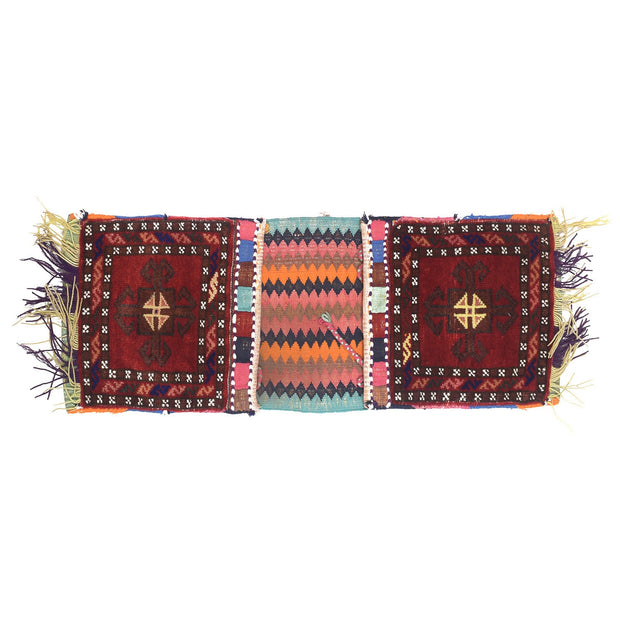 Hand Knotted Saddle Bag Area Rug 1' 0" x 2' 7" - No. AL56110