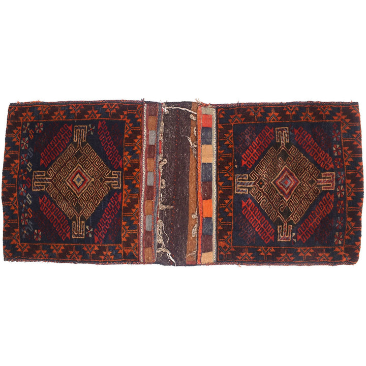 Afghan Baluch Saddle Bag Rug 1' 9" x 4' 9" - No. AL34814