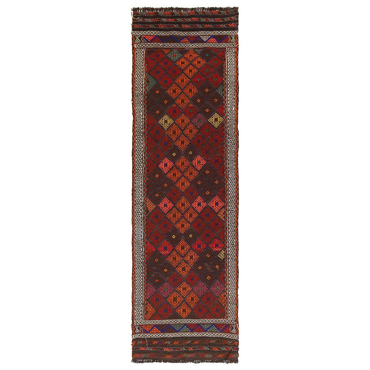 Afghan Suzuni Rug 2' 5" x 7' 10" Flat-Weave