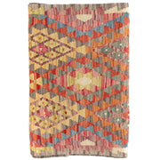 Hand Knotted Afghan Style Kilim Runner 2' 9" x 9' 7" - No. AL57251