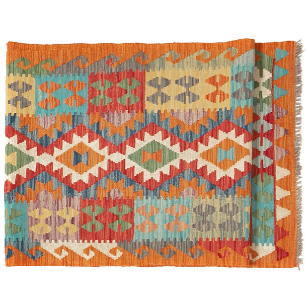 Handmade Vegetable Kilim Runner 2' 8" x 10' 0" - No. AL56803