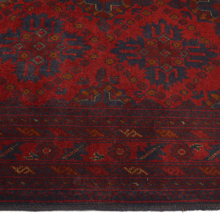 Red Color Afghan Area Rug 5' 0" x 6' 4" - No. AL22966