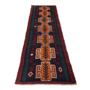 Handmade Balochi Runner Rug 2' 2" x 8' 0" - No. AL65224