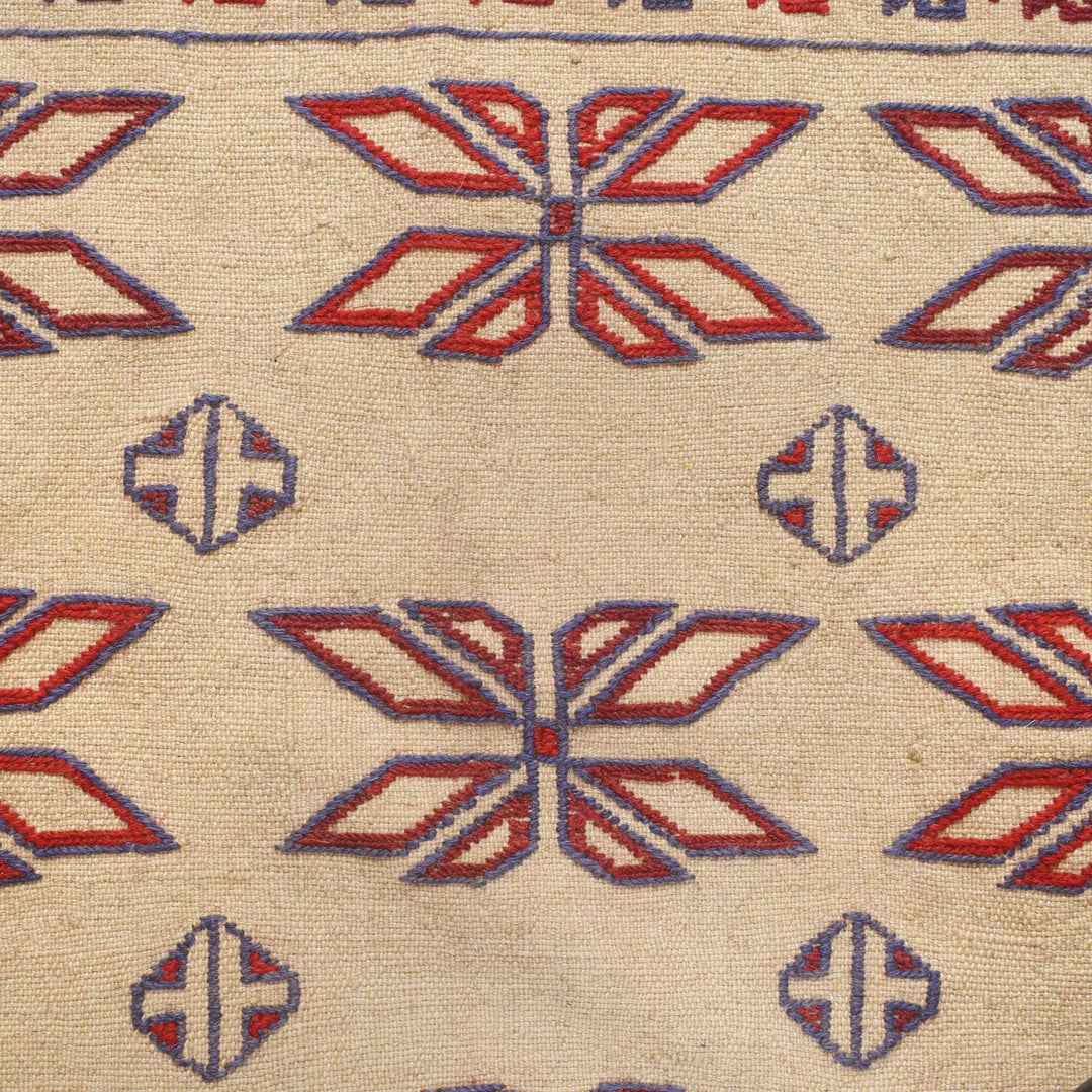 Handmade Soumak Kelim 4' 1" x 5' 5" - No. AL30940