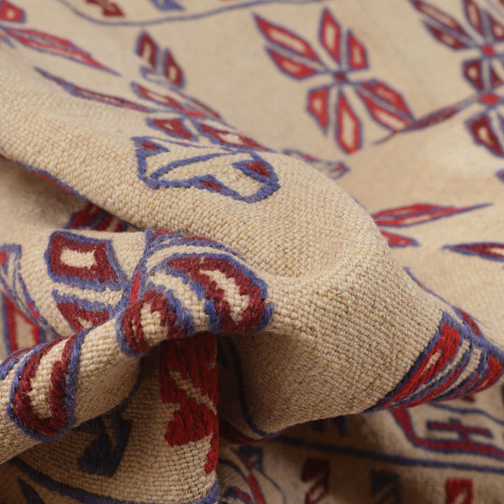 Handmade Soumak Kelim 4' 1" x 5' 10" - No. AL25244