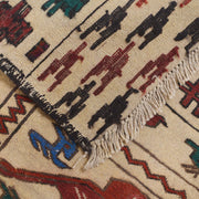 Handmade Soumak Kelim 4' 1" x 5' 7" - No. AL93058