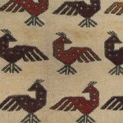 Handmade Soumak Kelim 4' 1" x 6' 5" - No. AL83468