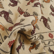 Handmade Soumak Kelim 4' 1" x 6' 5" - No. AL83468