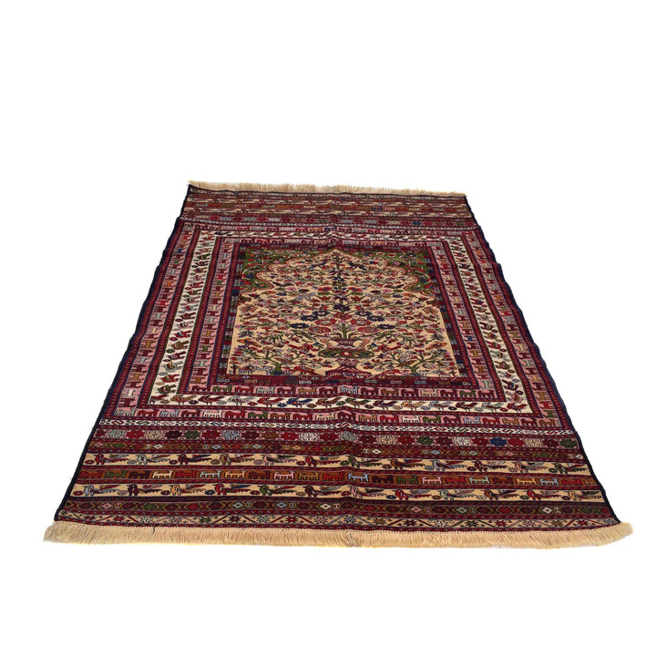 Handmade Maliki Kilim 4' 6" x 6' 5" - No. AL99960
