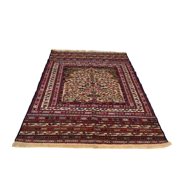 Handmade Maliki Kilim 4' 6" x 6' 5" - No. AL99960