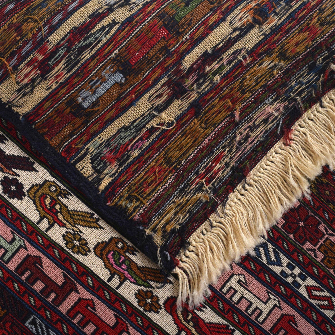 Handmade Maliki Kilim 4' 6" x 6' 5" - No. AL99960