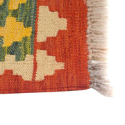 Hand Woven Wool Kelim Runner 3' 1" x 9' 8" - No. AL57340