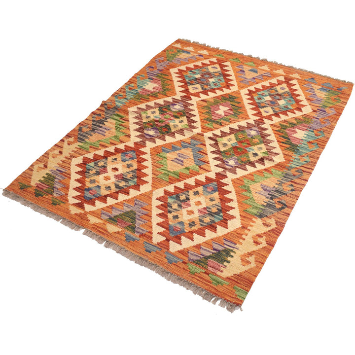 Hand Knotted Flatweave Kilim 3' 5" x 4' 7" - No. AL83489