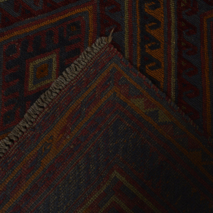 Deep Red Mashwani Area Rug 4' 10" x 5' 10" - No. AL54226