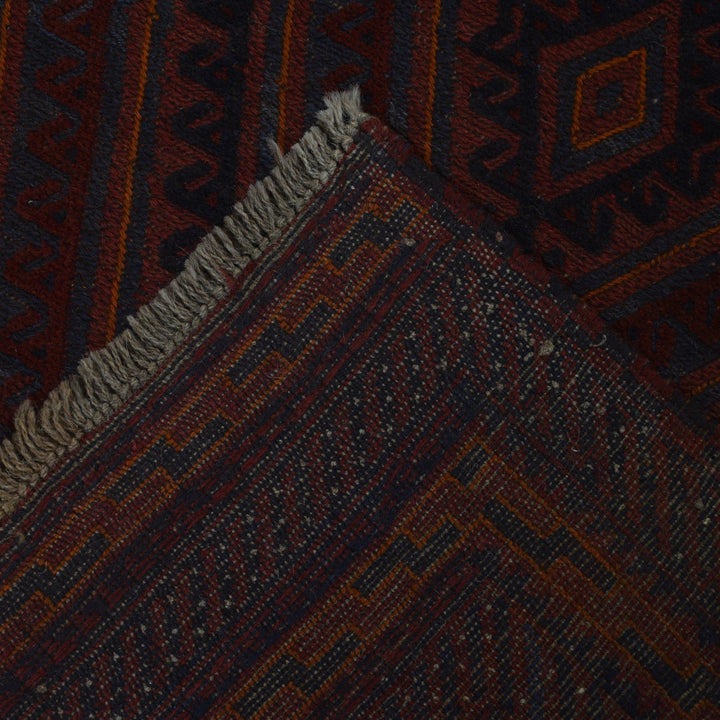 Deep Red Mashwani Area Rug 4' 6" x 6' 4" - No. AL83297