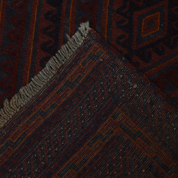 Deep Red Mashwani Area Rug 4' 6" x 6' 4" - No. AL83297
