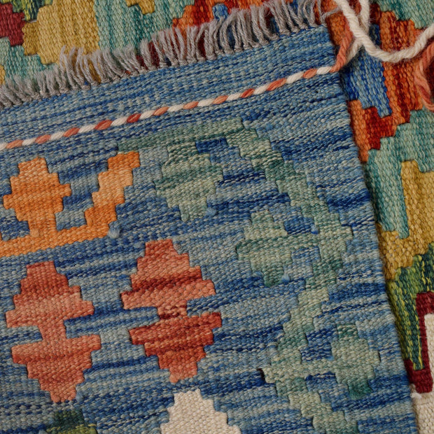 Handmade Turkish Design Wool Kilim 5' 7" x 7' 5" - No. AL40684