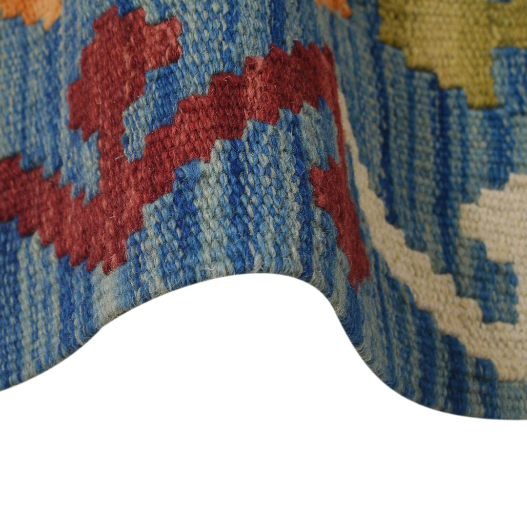 Handmade Turkish Design Wool Kilim 5' 7" x 7' 5" - No. AL40684