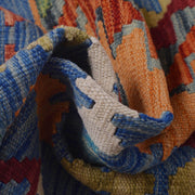 Handmade Turkish Design Wool Kilim 5' 7" x 7' 5" - No. AL40684