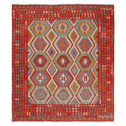 Hand Knotted Flatweave Kilim 8' 9" x 9' 7" - No. AL92855