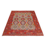 Hand Knotted Flatweave Kilim 8' 9" x 9' 7" - No. AL92855